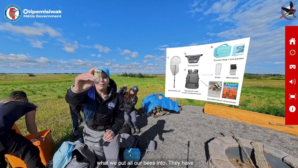 360 tour scene of an insect survey on the IPCA